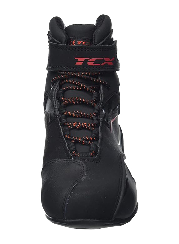 Tcx 9581w Ners Zeta Waterproof Motorcycle Boot, Size 45, Black/Red